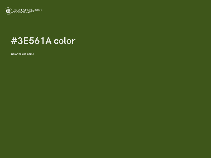 #3E561A color image
