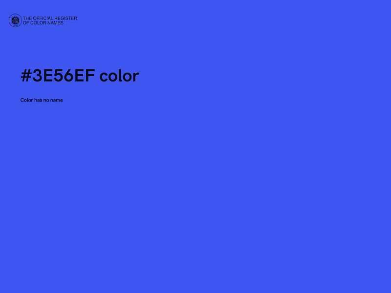 #3E56EF color image