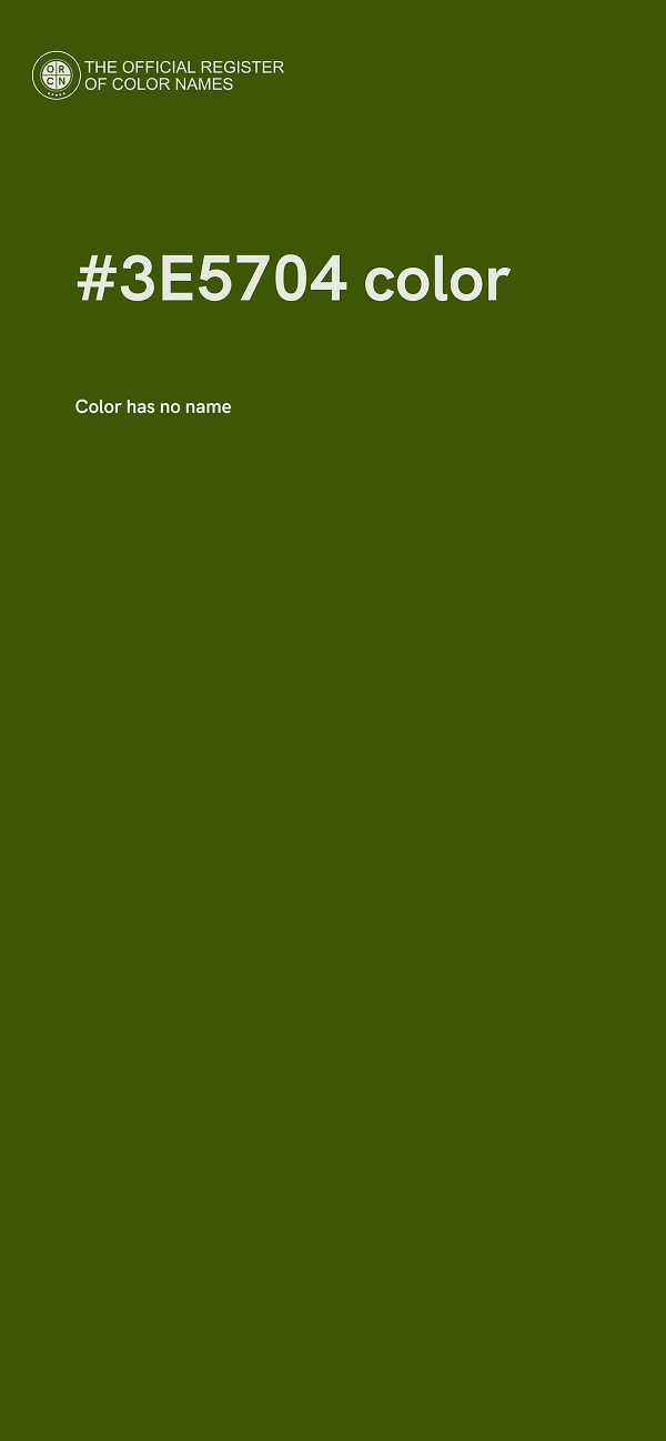 #3E5704 color image