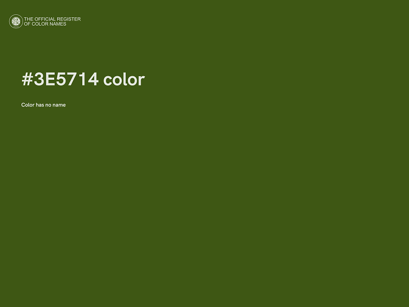 #3E5714 color image
