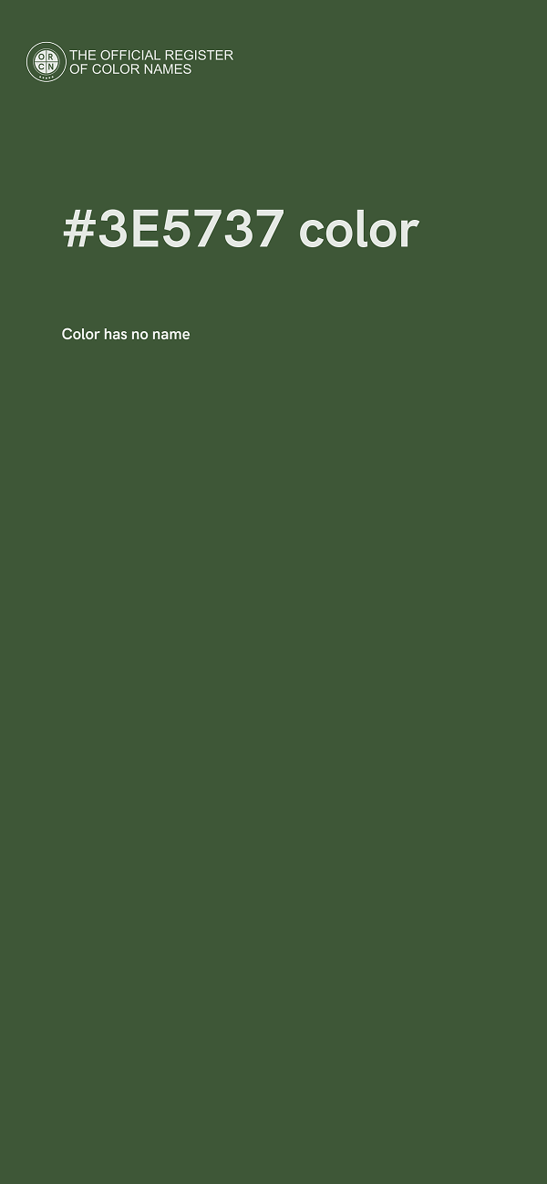 #3E5737 color image