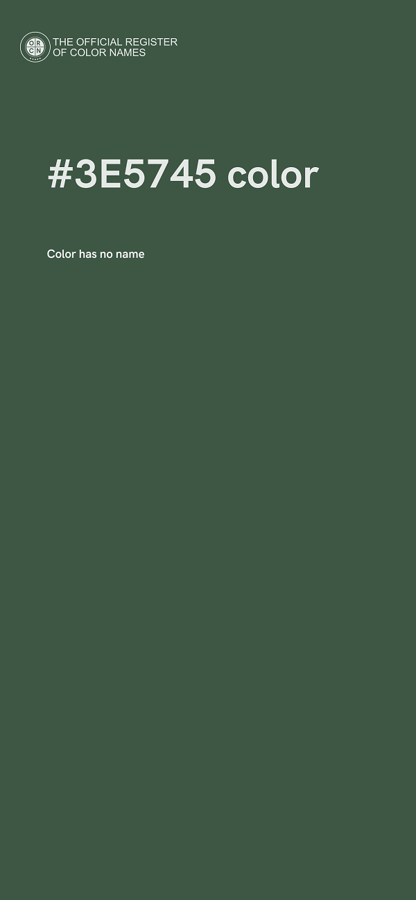 #3E5745 color image