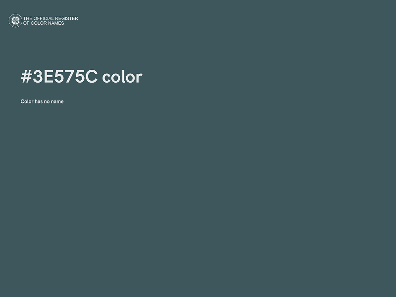#3E575C color image