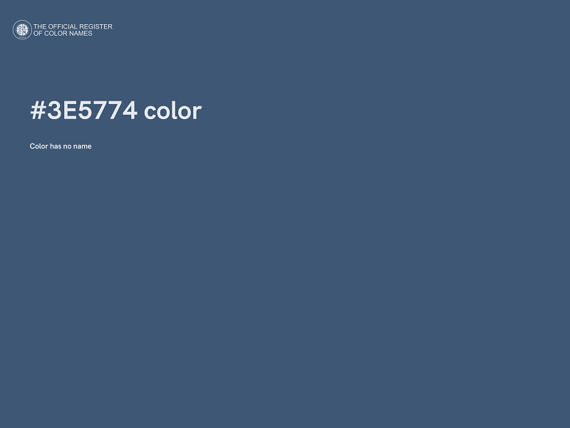 #3E5774 color image