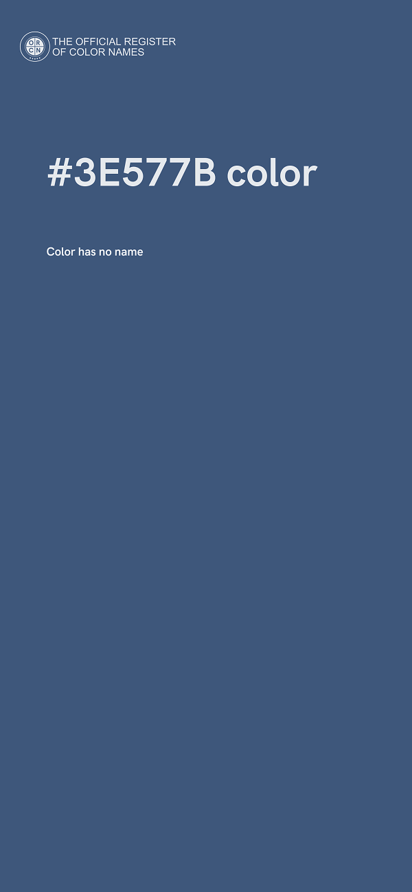 #3E577B color image