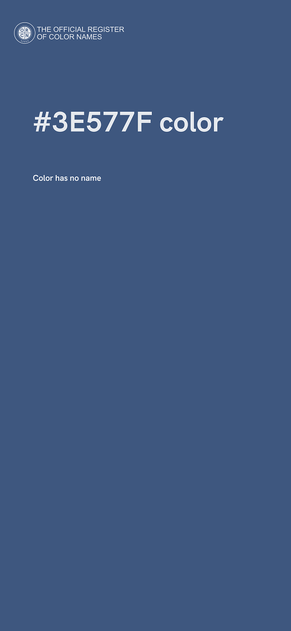 #3E577F color image