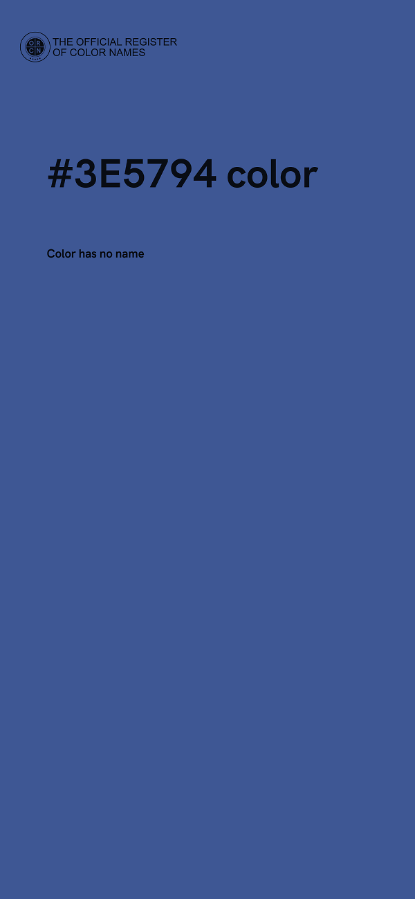 #3E5794 color image