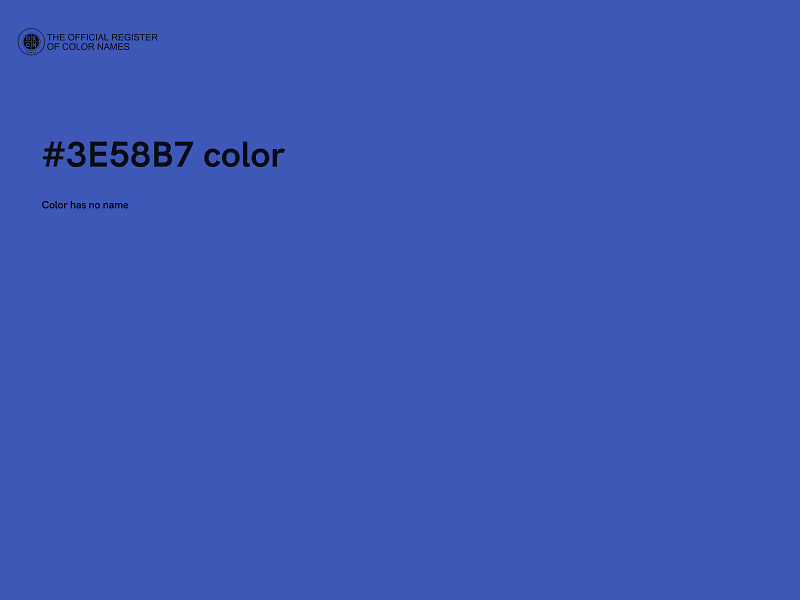 #3E58B7 color image