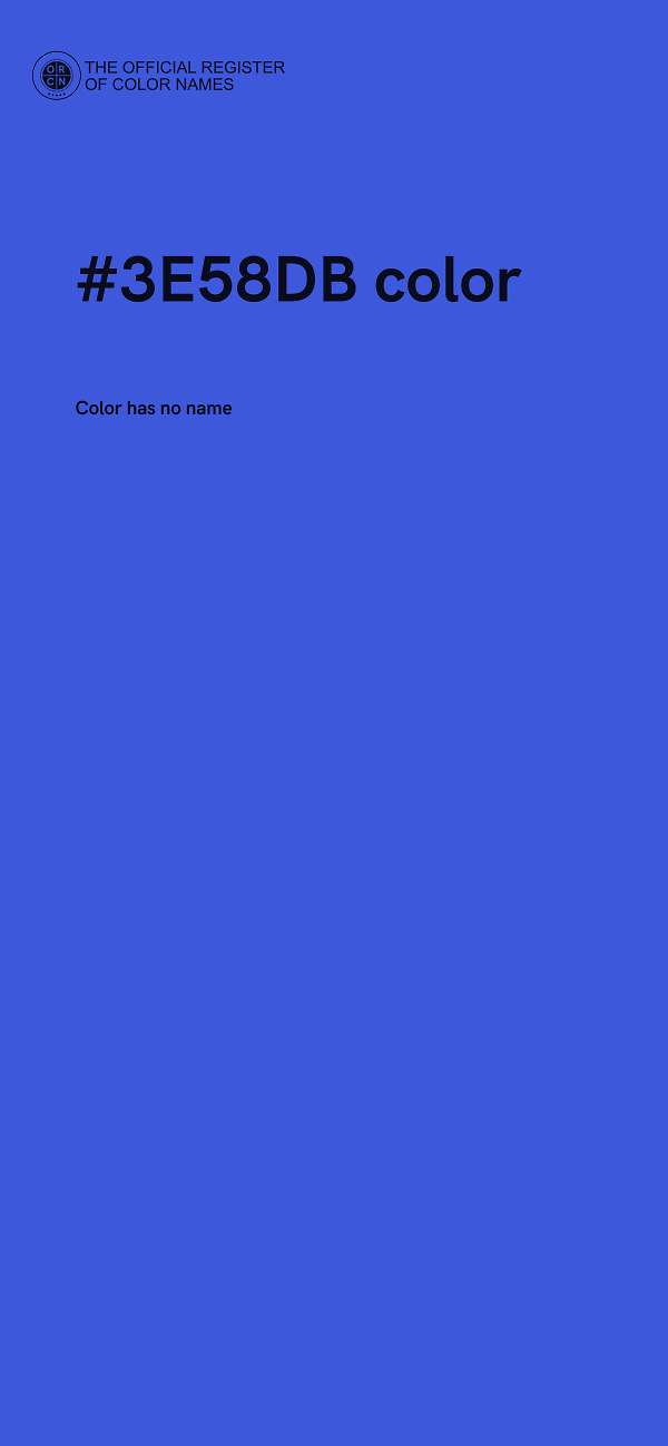 #3E58DB color image