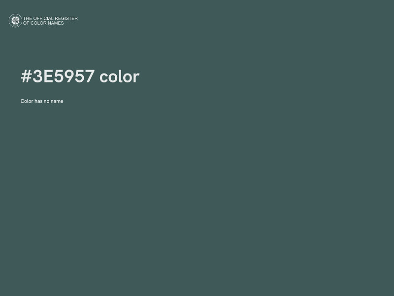#3E5957 color image