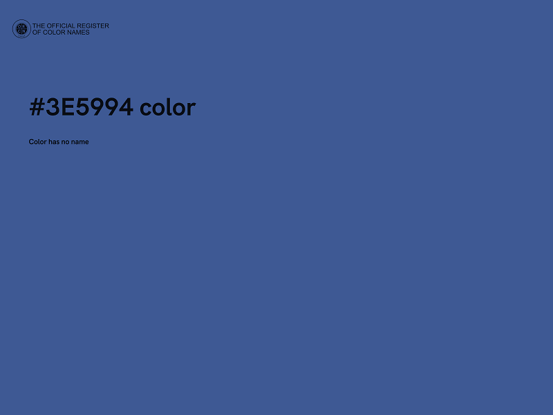 #3E5994 color image