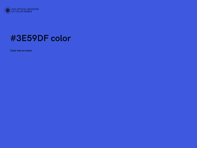 #3E59DF color image