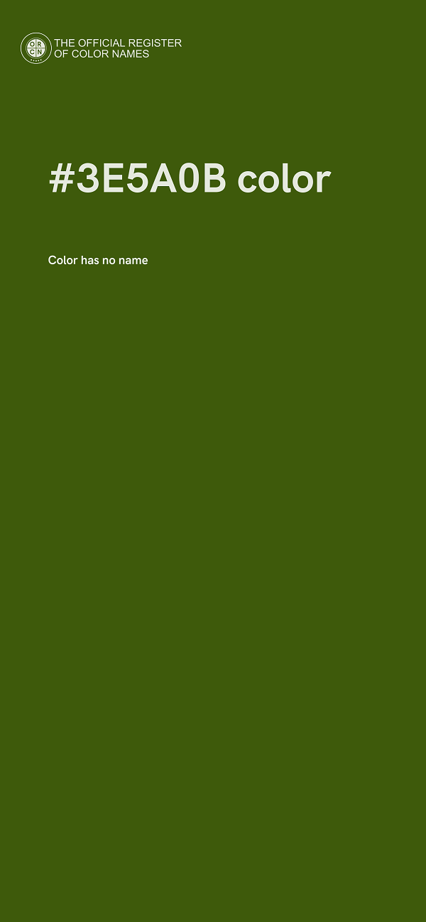 #3E5A0B color image