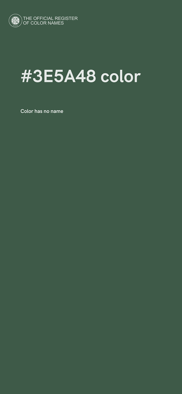 #3E5A48 color image