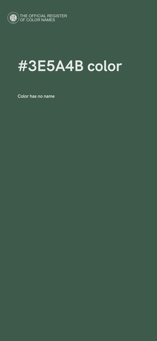 #3E5A4B color image