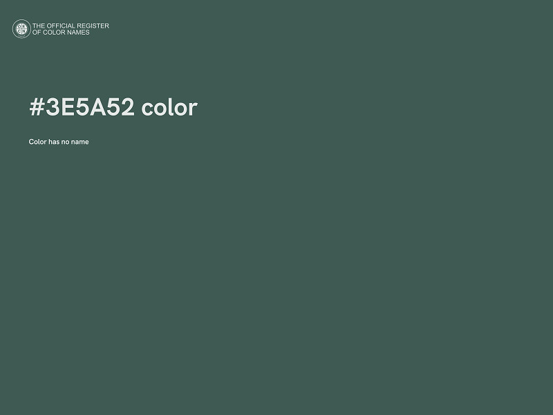 #3E5A52 color image