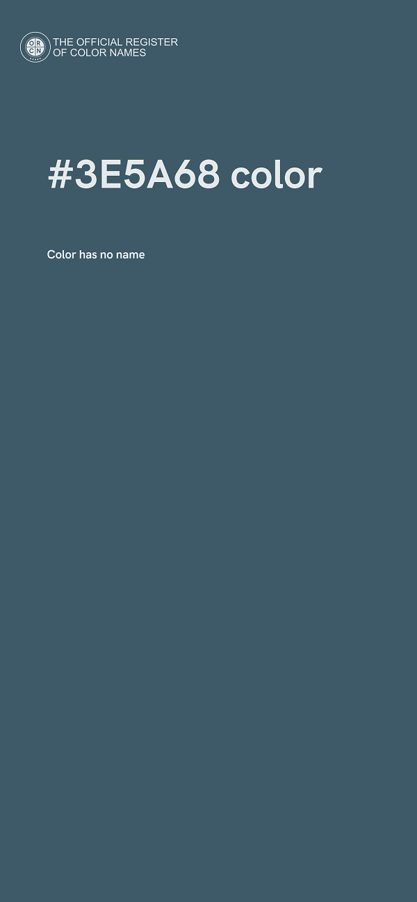 #3E5A68 color image