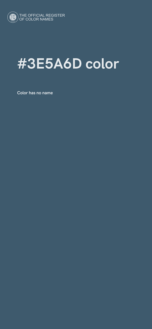 #3E5A6D color image