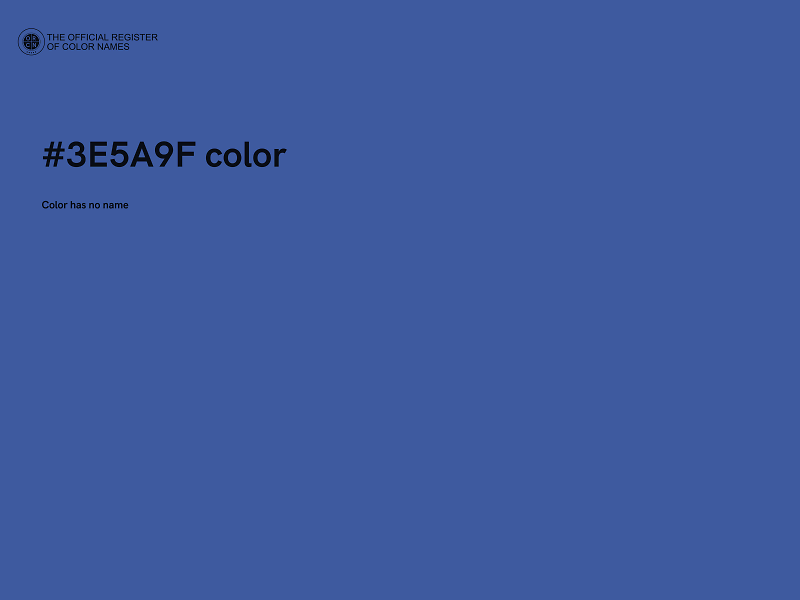 #3E5A9F color image