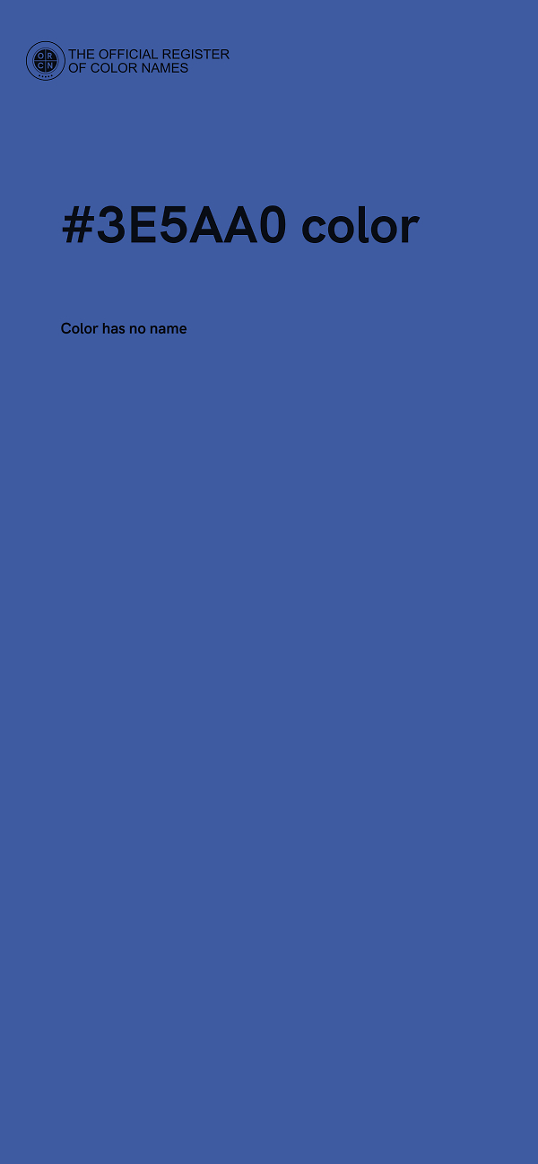 #3E5AA0 color image