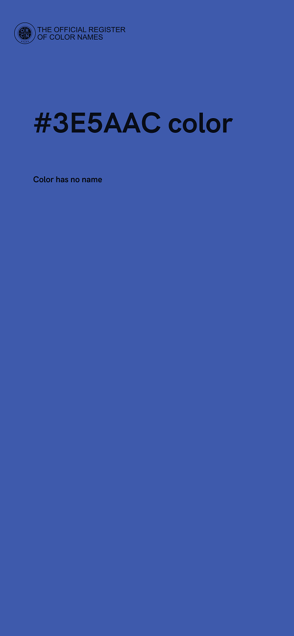 #3E5AAC color image