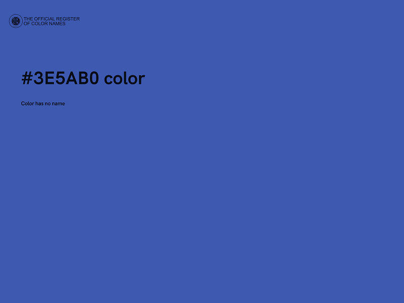 #3E5AB0 color image