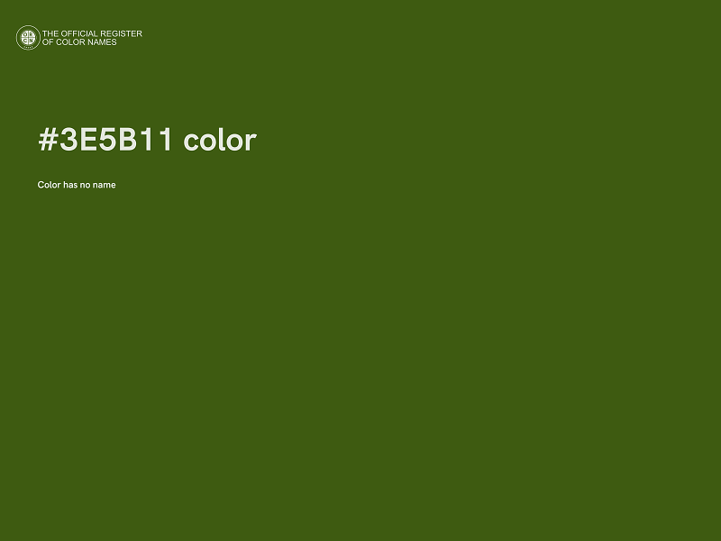#3E5B11 color image