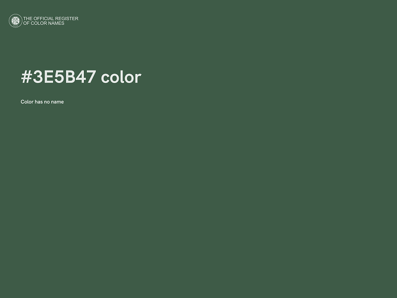 #3E5B47 color image