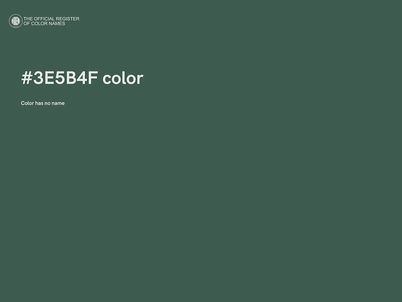 #3E5B4F color image