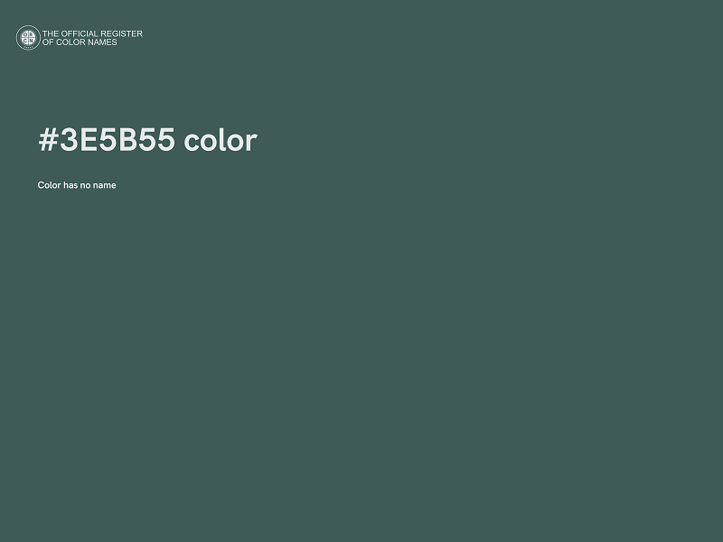 #3E5B55 color image