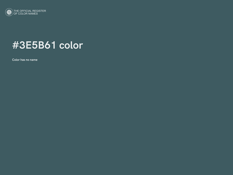 #3E5B61 color image