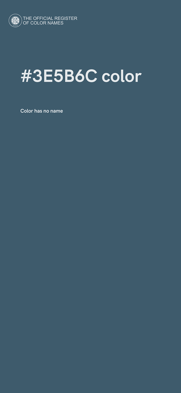 #3E5B6C color image