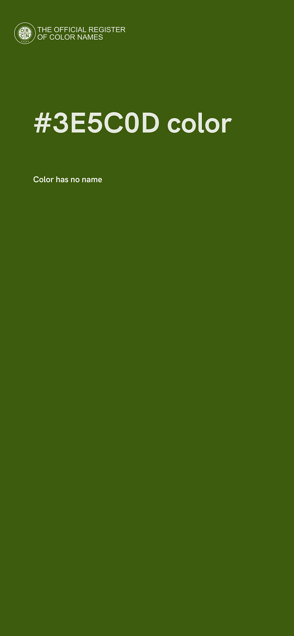 #3E5C0D color image