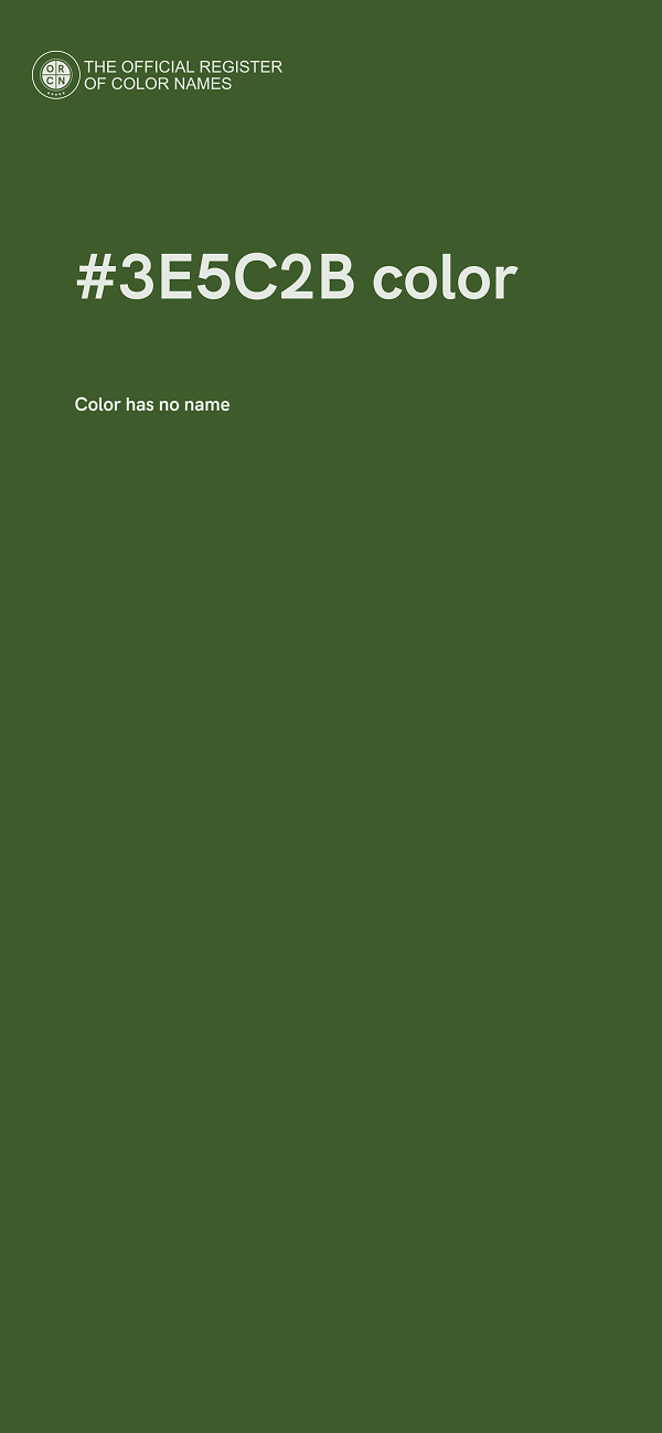 #3E5C2B color image