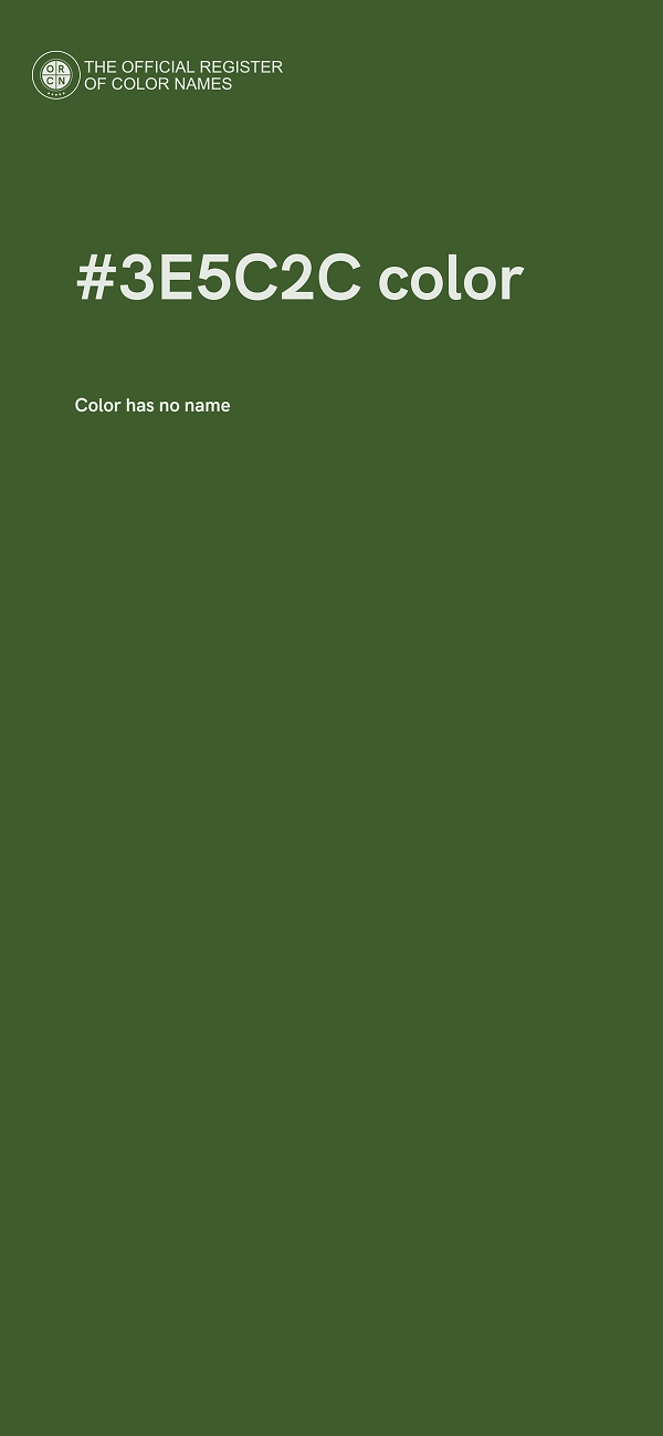 #3E5C2C color image
