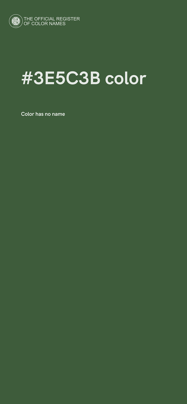 #3E5C3B color image
