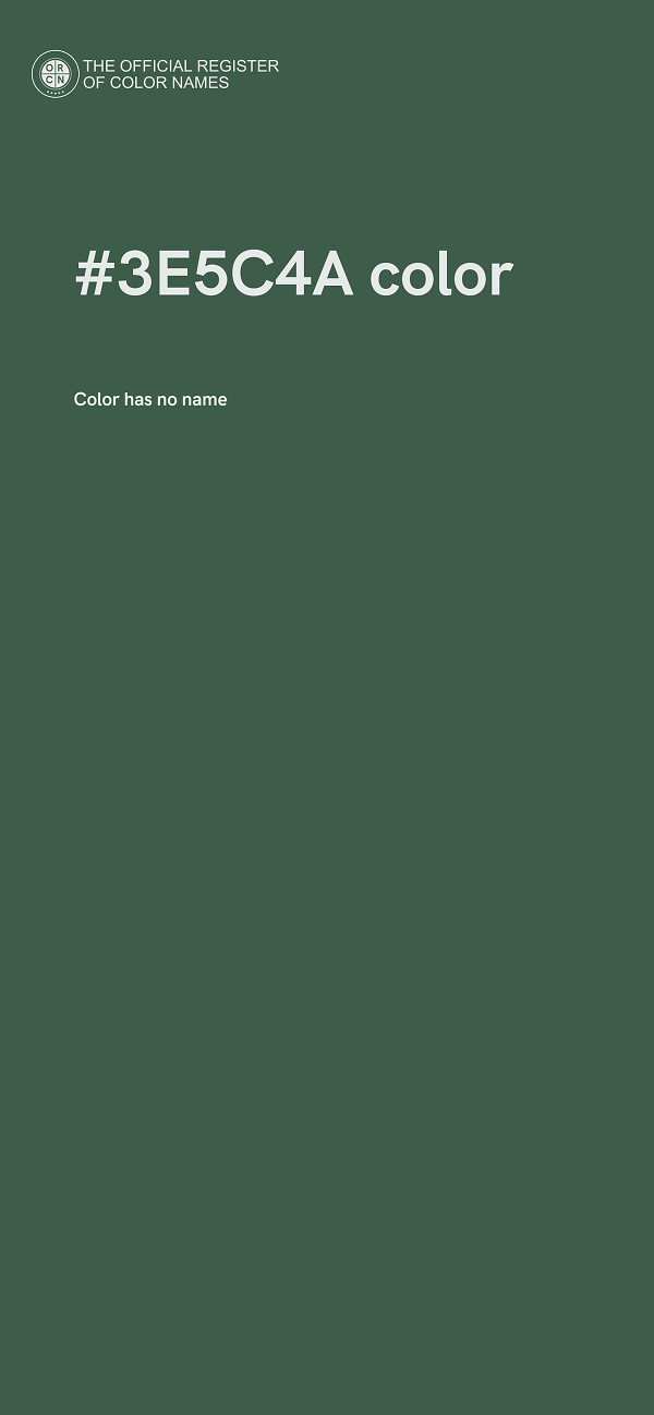 #3E5C4A color image