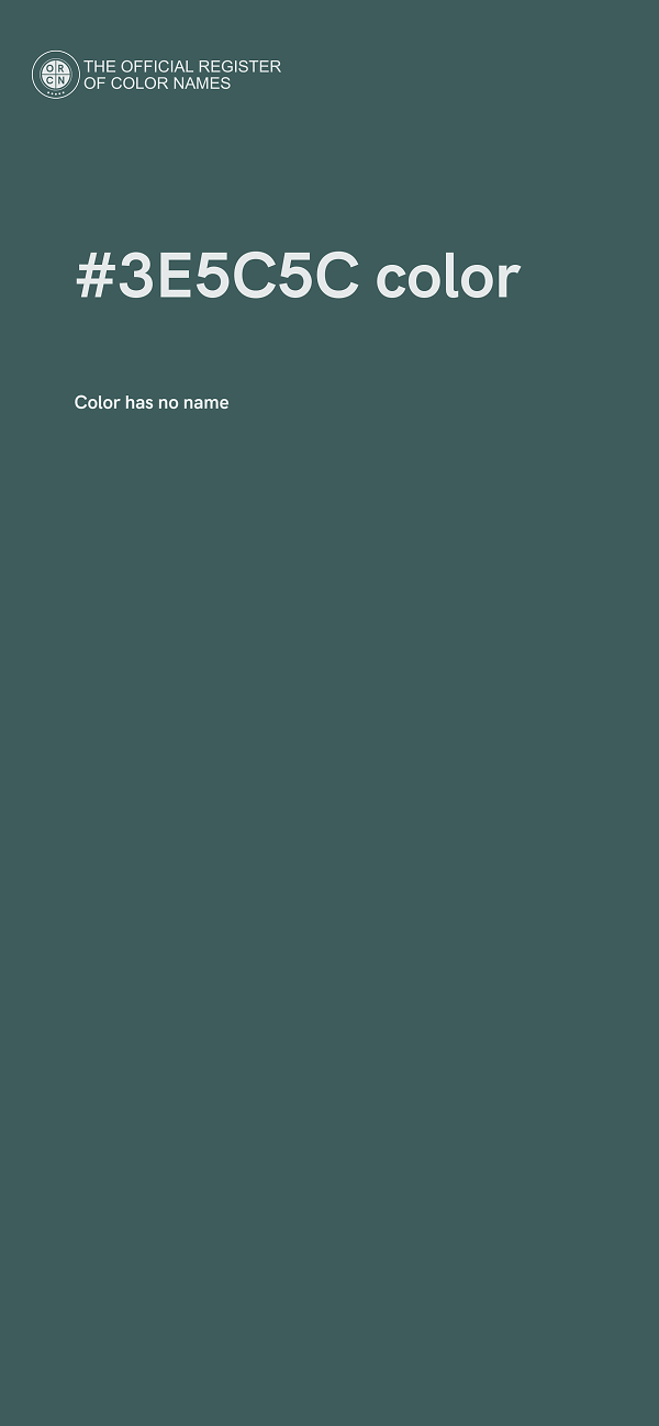 #3E5C5C color image