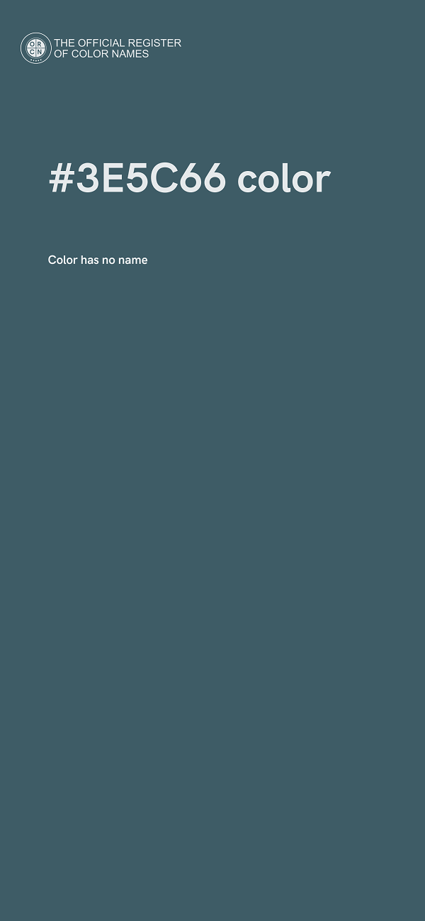 #3E5C66 color image