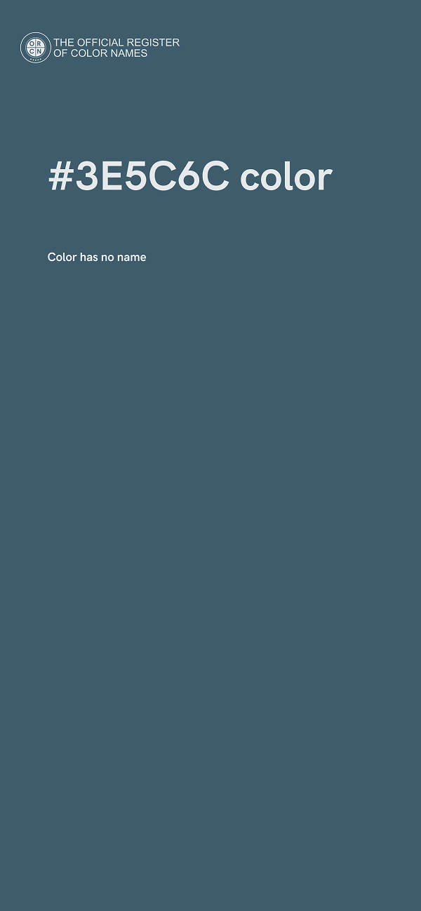 #3E5C6C color image