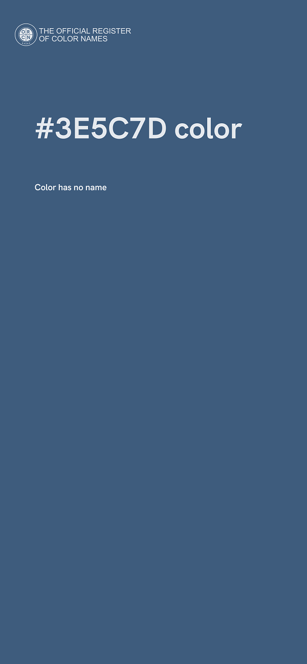#3E5C7D color image