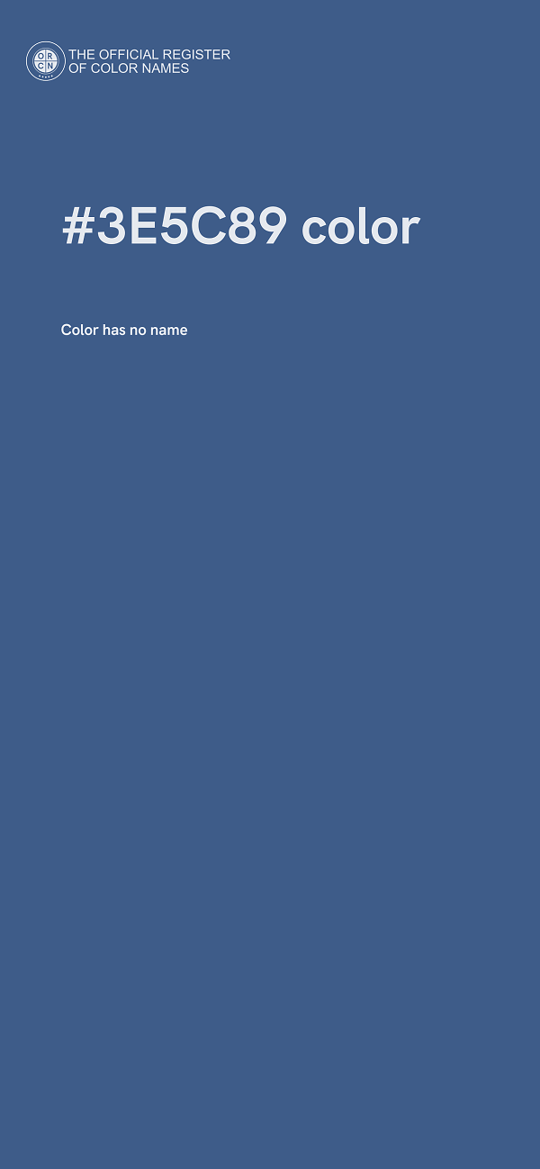 #3E5C89 color image
