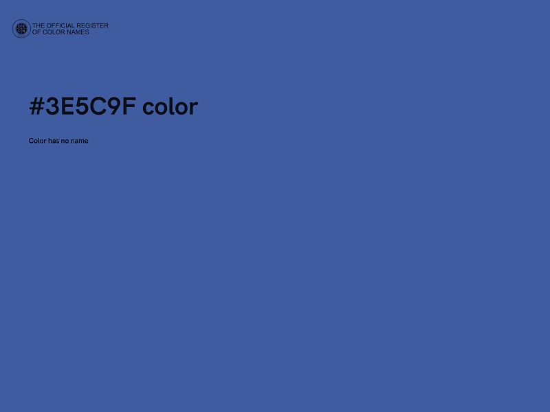 #3E5C9F color image