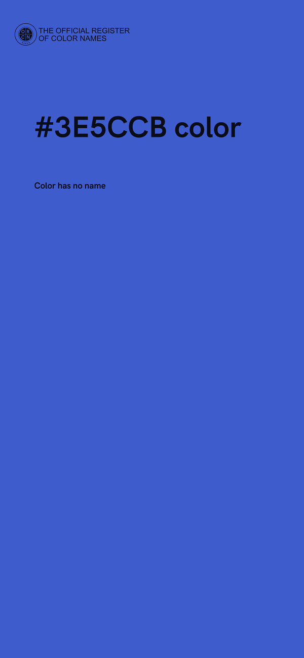 #3E5CCB color image