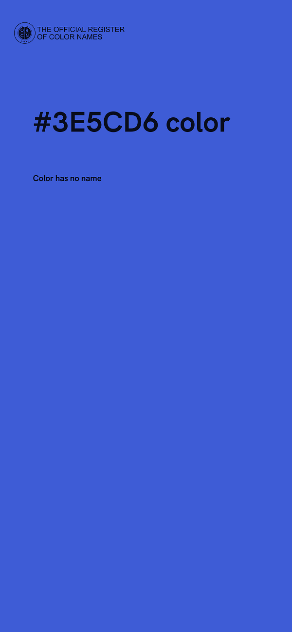 #3E5CD6 color image