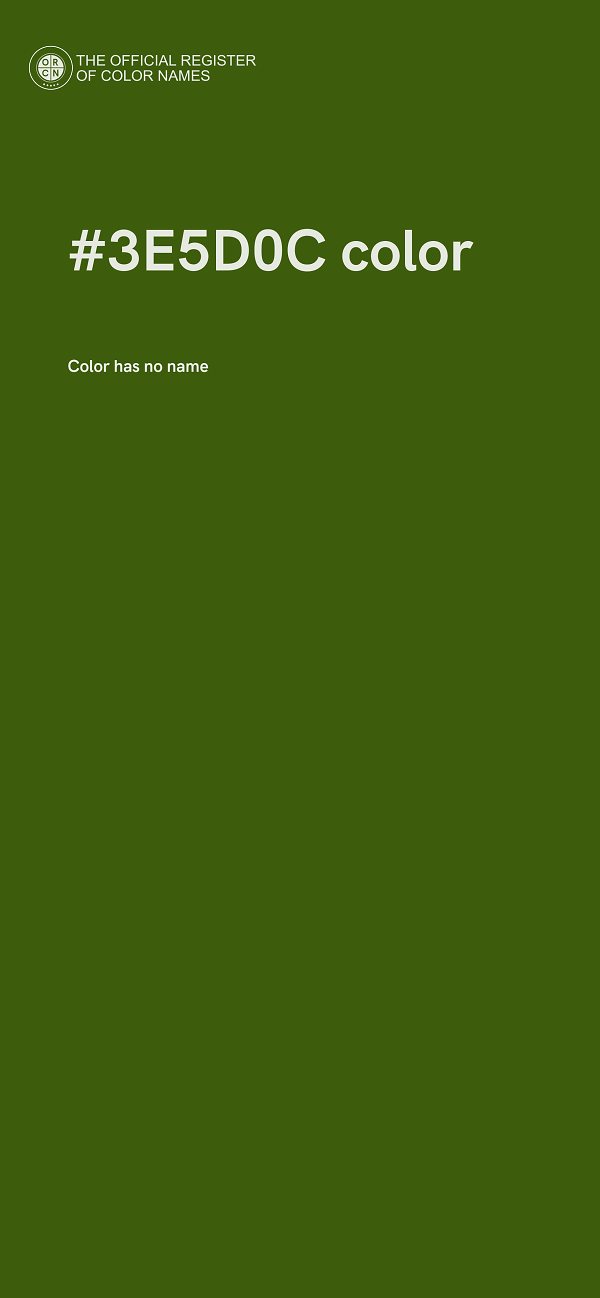 #3E5D0C color image