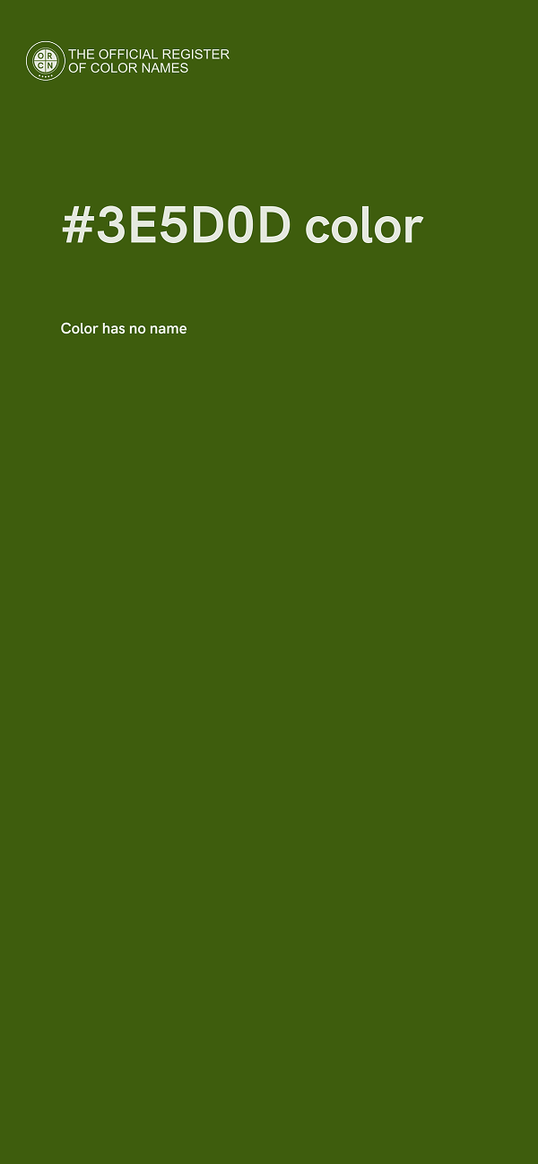 #3E5D0D color image