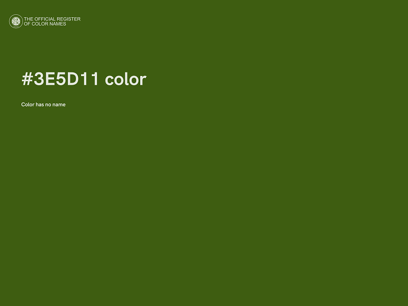 #3E5D11 color image