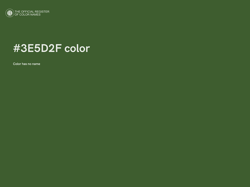 #3E5D2F color image