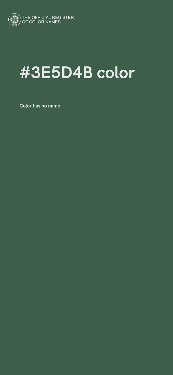 #3E5D4B color image